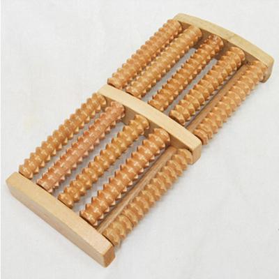 5 rouleaux de massage des pieds en bois brut pour soulager le stress, thérapie de santé, massage relaxant