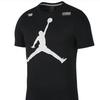 Jordan T-shirt Casual Girocollo Manica Corta con Stampa Logo Grande Uomo Top Nero CT3308-010