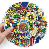 50 Rubik's Cube Graffiti Personality Trendy Cool Play Creative DIY Mobile Case Skateboard Suitcase Sticker Waterproof