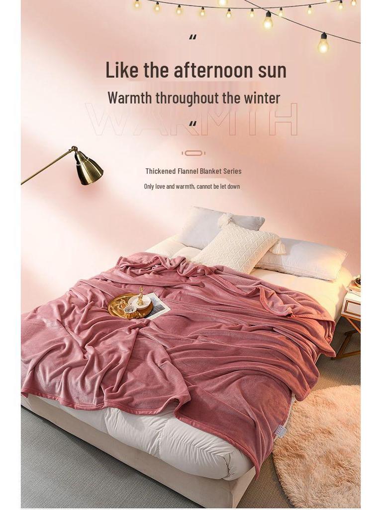 Winter Milk Velvet Plush Flannel Bed Sheet - Warm, Thick Coral Fleece for Dormitory Single Beds