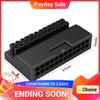 90 Degree Angled Converter Motherboard ATX Power Supply 24Pin Connector Adapter