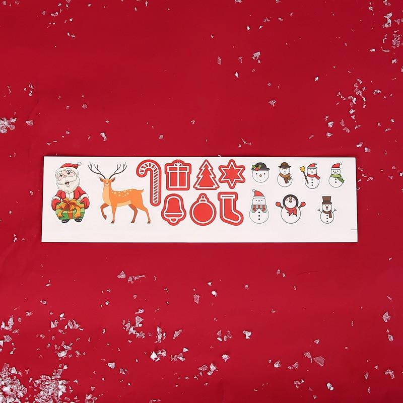 10 Sheets Christmas Series Stickers Handmade Xmas Party Gift Bag Box Decoration Baking Packaging Sealing Sticker