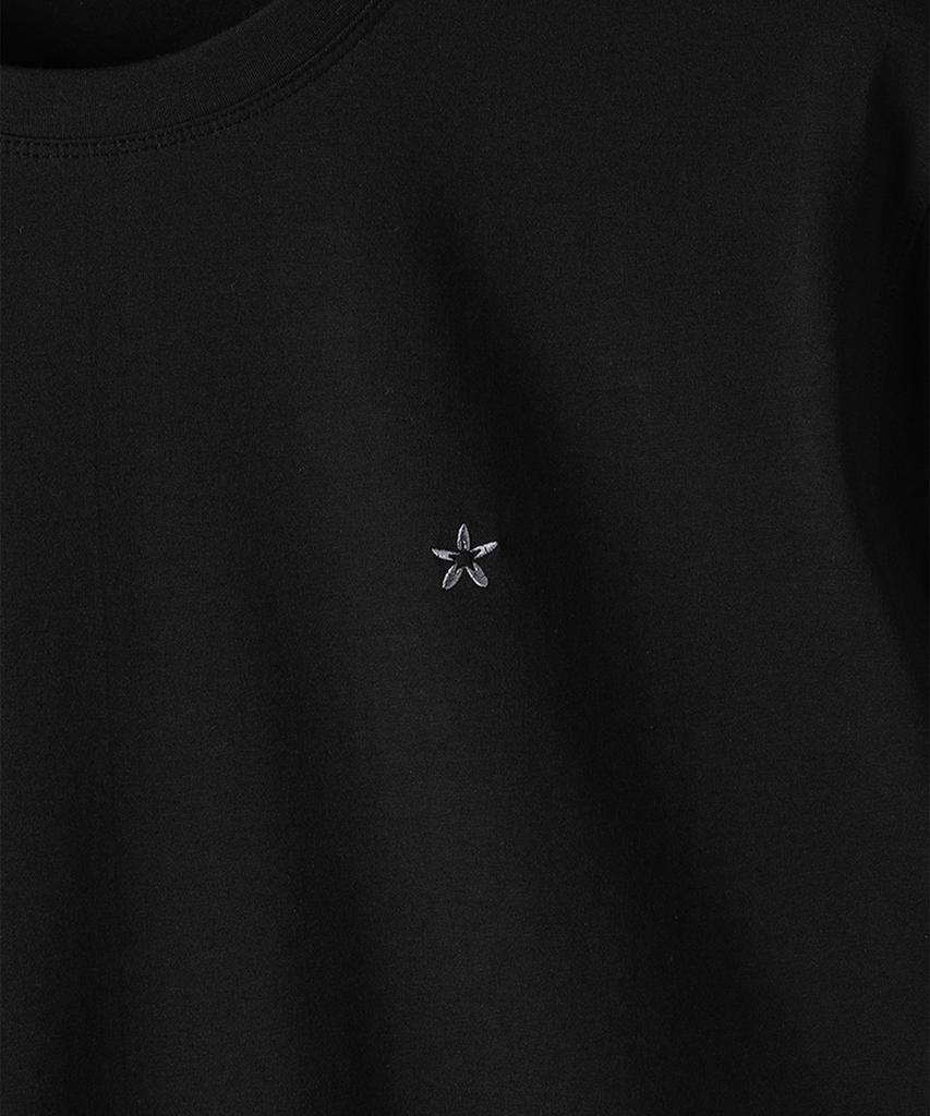 PANICALE Black High-Tension Crew Neck T-Shirt