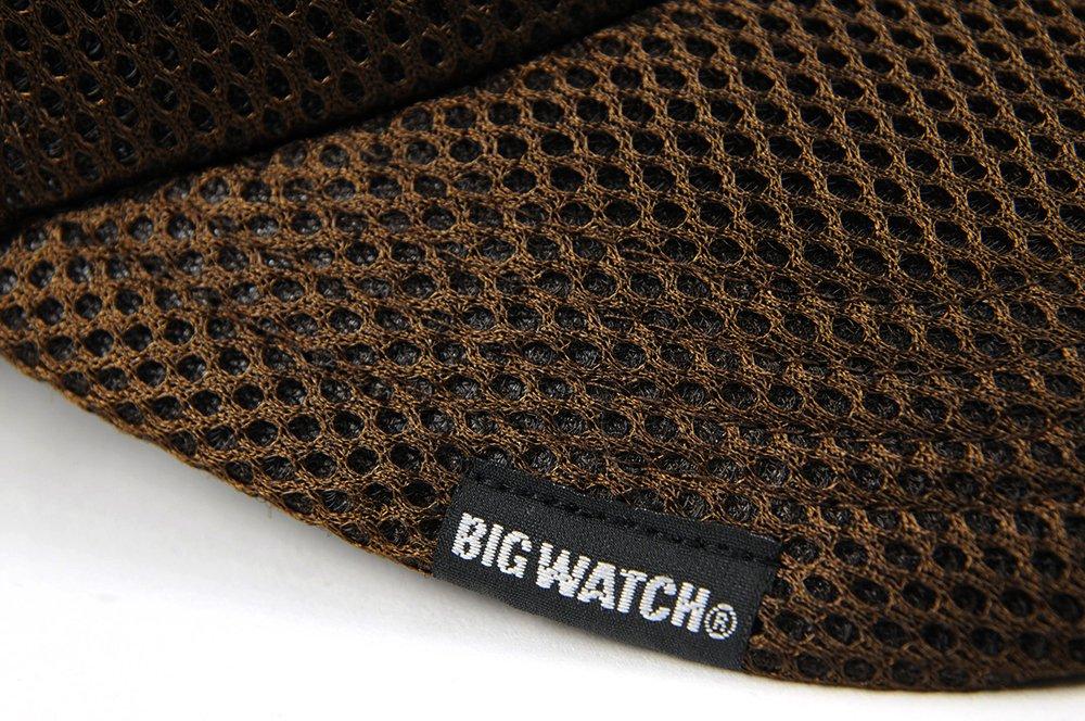 Plain Round Mesh Cap Brown Large Size [Big Watch] CPMG-12R Men's