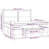 3137807 vidaXL Lit à sommier tapissier et matelas Bleu foncé 200x200cm Velours