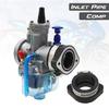 ZSDTRP Motorcycle Carburetor Adapter Inlet Intake Pipe For PE26 28 30 PWK21 24 26 28 30 Carburetor Fit 110 125 150 190cc Engine