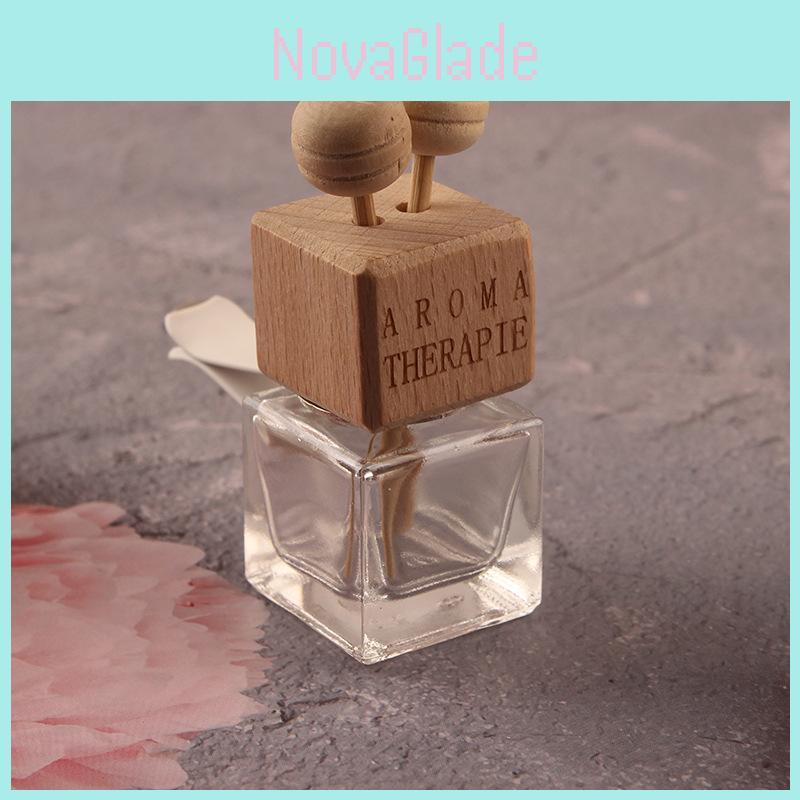Direct Sale Car Aromatherapy Bottle Traditional Chinese Style Square Glass Perfume Bottle