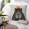 Capybara Orange Capy Yuzu Pillowcase Double-sided Printing Cushion Cover Decorative Cute Animal Pillow Case Cover Bed