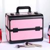 Makeup Box Cosmetic Organizer Oversized with Nail Tray Portable Makeup Organizer Makeup Carrying Case