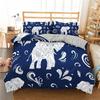 3D Printed Elephant Bedding Set for Boys Adults Teens Ganesha Duvet Cover Set Queen Size Polyester Bohemian Style Luxury