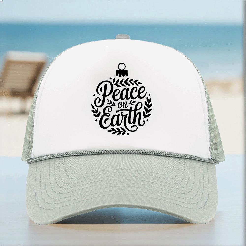 Christmas 47-Pattern Trucker Cap with Hot-Stamped Logo and Sunshade