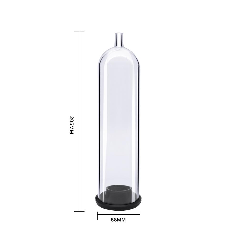 1PC 7-inch Small Penis Pump Hand Pumped with Rubber Ring Inverted Stretcher for Men