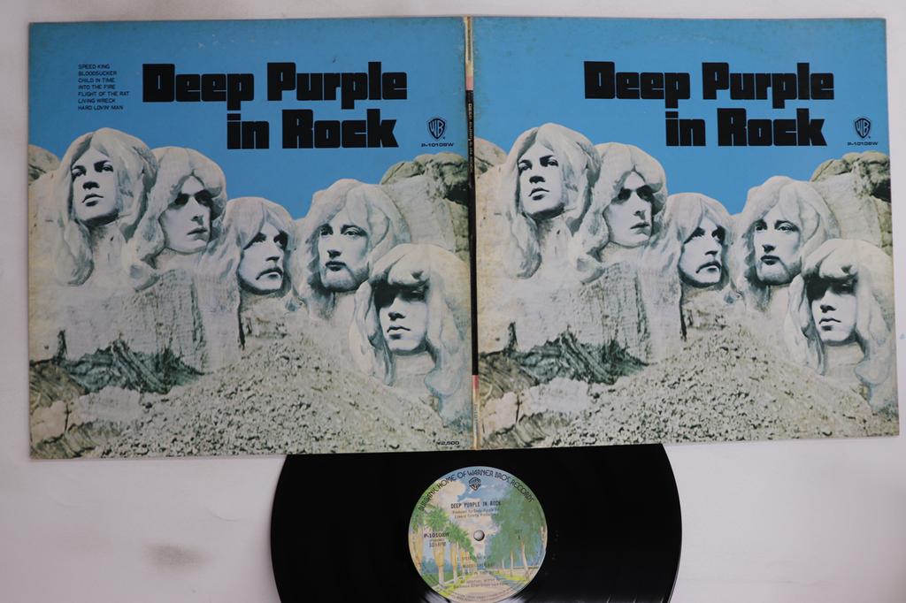LP Record DEEP PURPLE - In Rock P10108W WARNER BROS 1976 Japan Rock Used