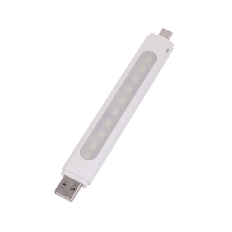 Usb LED Light 10 LED Beads TypeC Night Lamp Support Micro USB or UsbC for Car Computer and Power Banks
