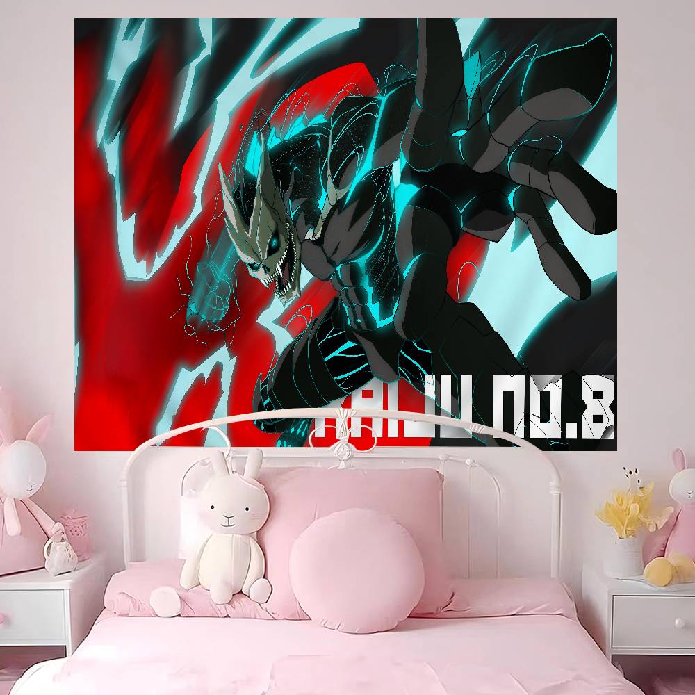 

Kaiju No 8 Anmie Colorful Tapestry Wall Hanging Hippie Flower Wall Carpets Dorm Decor Wall Art Decor 74x94cm(29x37in)