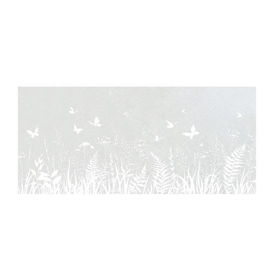 Frosted Flower Static Glass Sticker Floral Plants Decorative Static Window Cling Waterproof UV