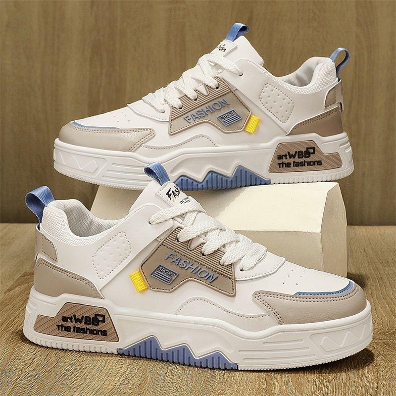 Men'S Shoes Breathable Little White Shoes Men'S Trendy Platform Sports Shoes Casual Flat Shoes Trendy Shoes