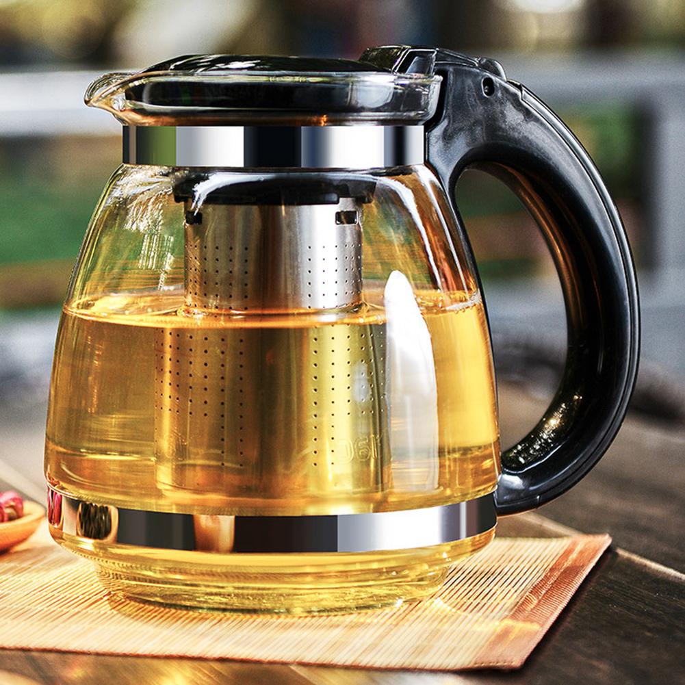 0.7L/ 1.5L Heat Resistant Kitchen Supplies Tea For Teapots Home Garden Kitchen,Dining Bar Teaware Tea Glass Teapot Tea Kettle