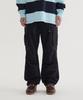 Semi-Wide Nylon Parachute Pants Black