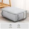 Foldable Clothes Storage Bag Visual Quilt Organize Cases with Handle Home Pillow Blanket Organizer Wardrobe Sorting Storage Box