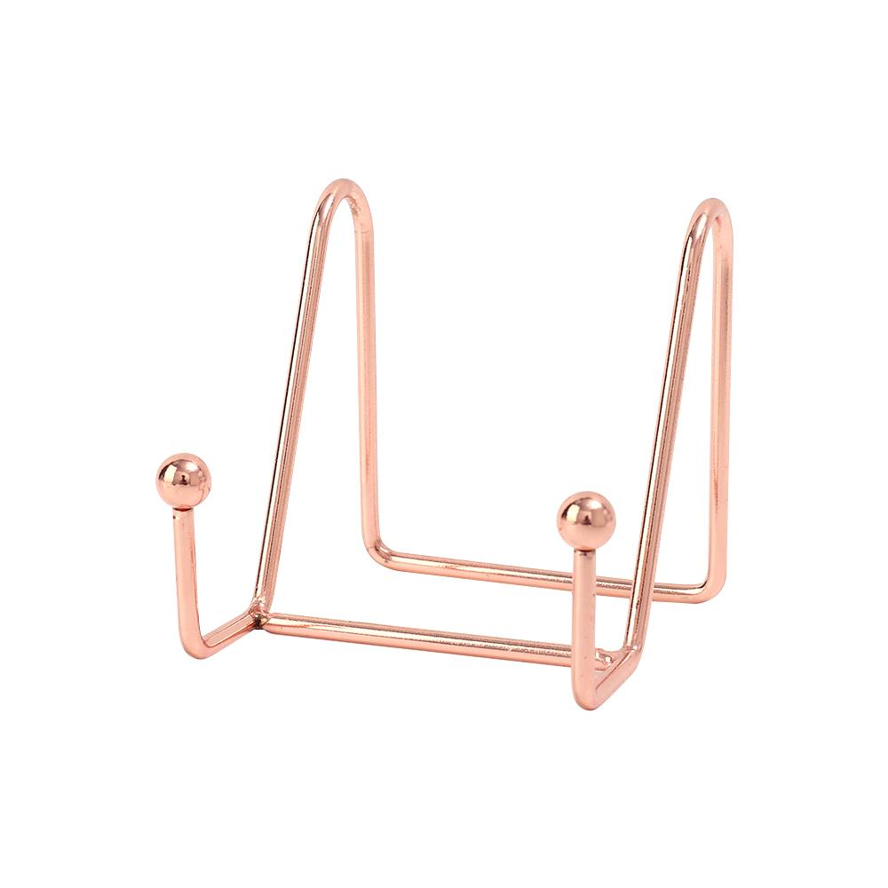 8cm/15cm Metal Picture Photo Frame Display Stand Plate Holder Dish Rack for Small Easel Card Platter Tabletop Art In Home Office
