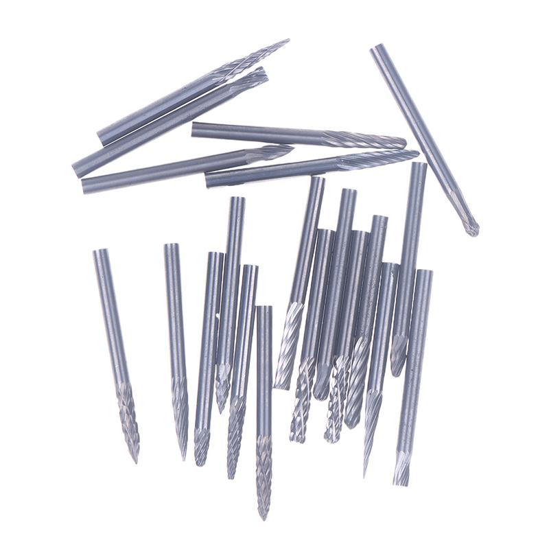 Tungsten Carbide Rotary File Hard Alloy Rotary Bur Drill Bit 3Mm Shank Engraving Cutter Grinding Head For Metal And Plastic