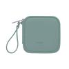 Solid Color Simple Lightweight Earphone Bag Large Capacity Waterproof and Scratch-resistant PU Skin-feel Mini Earphone Bag