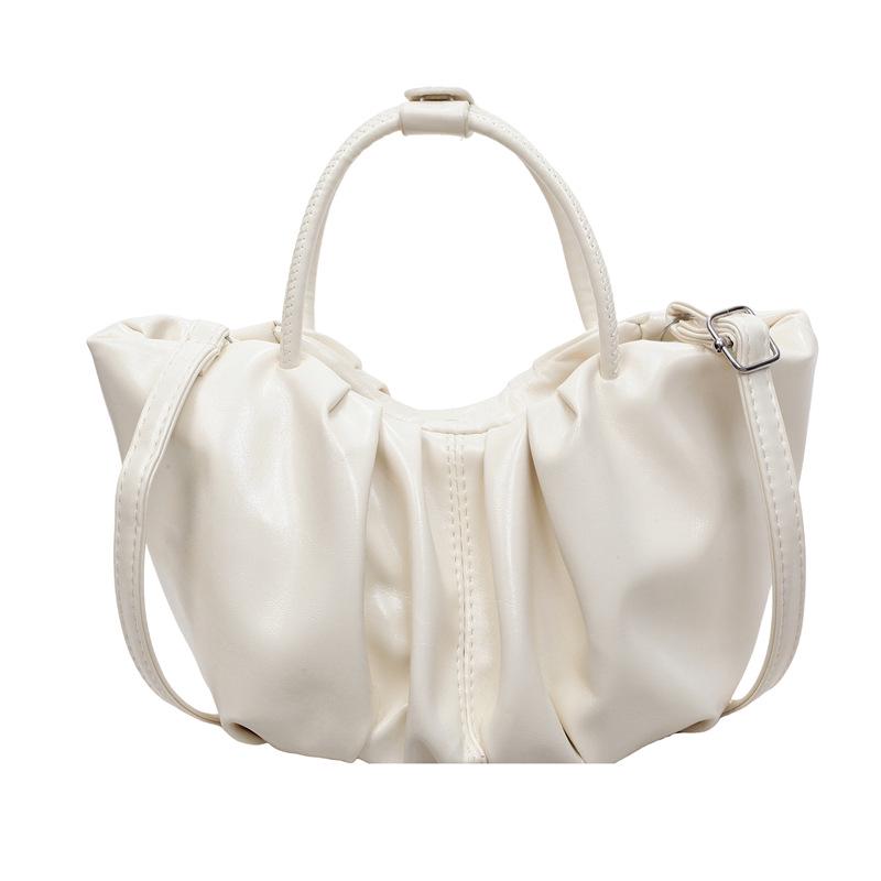 2025 Autumn French Pleated Cloud Bag: New Fashion Textured Casual Handbag & Crossbody