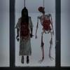 Halloween Window Stickers Suspending Corpse Halloween Window Decorations Stickers Spooky Wall Stickers Glass Window Decals