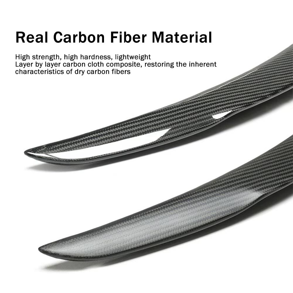 For Tesla Model Y Juniper Spoiler Real Carbon Fiber Performance Version Rear Trunk Wing Modification 2025 2026 Car Accessories