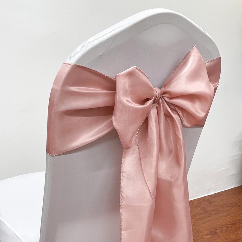Elegante Satinband-Girlanden für Hochzeitsstuhldekorationen und Schleifen
