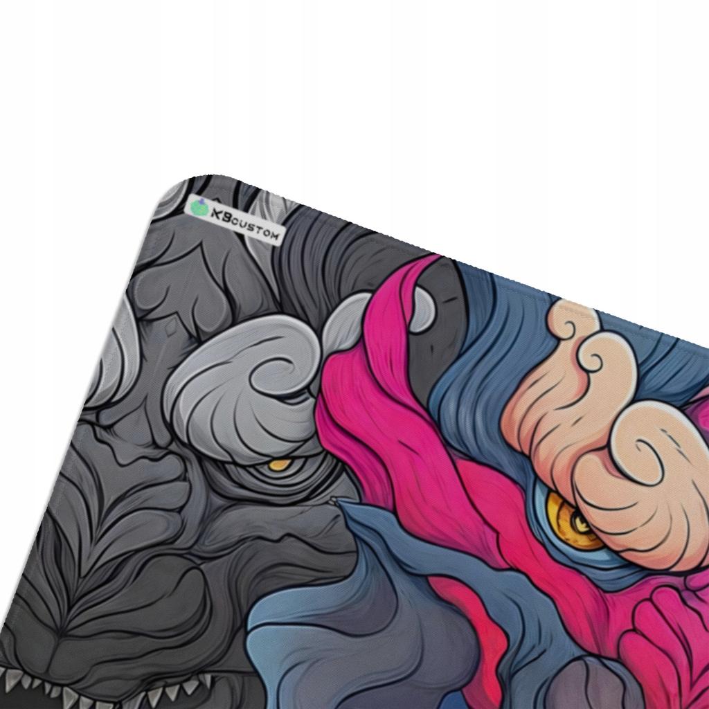 DUŻA PODKŁADKA MATA POD MYSZKĘ MYSZ 100x50 XXXL KBcustom Biurko Dragon 47