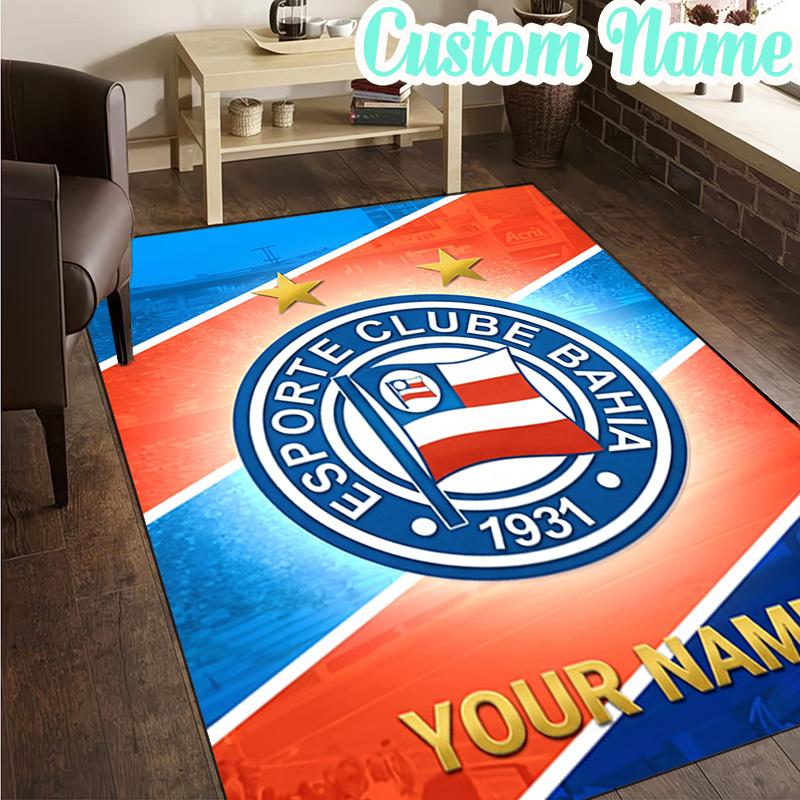 Custom Name Esporte Clube Crest Rug, Office Rug, Chair Rug, Carpet for Living Rooms, Doormat Game Rug Home Decor Christmas Gifts