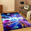 Tapete Cartoon 3D Jogo F-Fortnite para Quarto Sala de Estar Sofá Capacho Decoração de Casa, Tapete para Área de Brincar Infantil Antiderrapante Presente de Natal