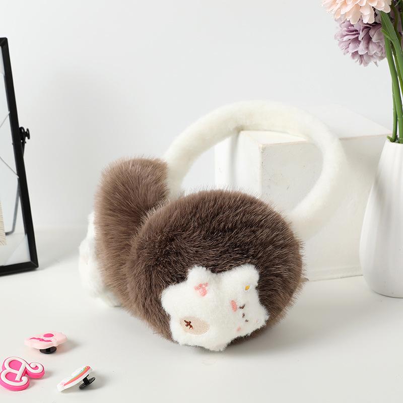 Cartoon Winter Foldable Plush Earmuffs - Warm & Stylish Ear Protection