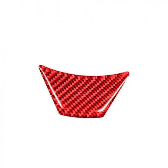 For Toyota Corolla 2014-2018 Red Carbon Fiber Lower Steering Wheel Cover Trim