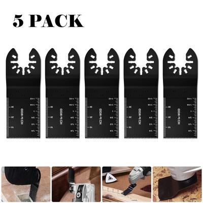 5PC HCS Oscillating Blades Saw Multi Tool 34mm Saw Blades For Wood Cutting Tool