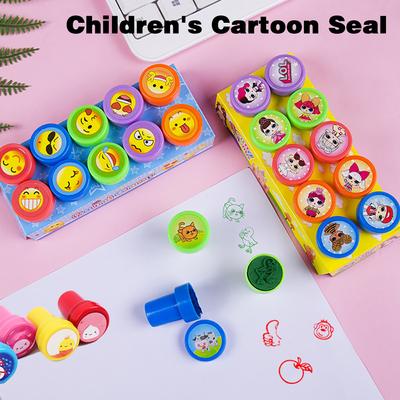 Kreativní 10ks kreslené dětské razítko DIY scrapbook Fotoalbum Dekorace Graffiti pečeť Mateřská škola Povzbuzení Razítko Dárky