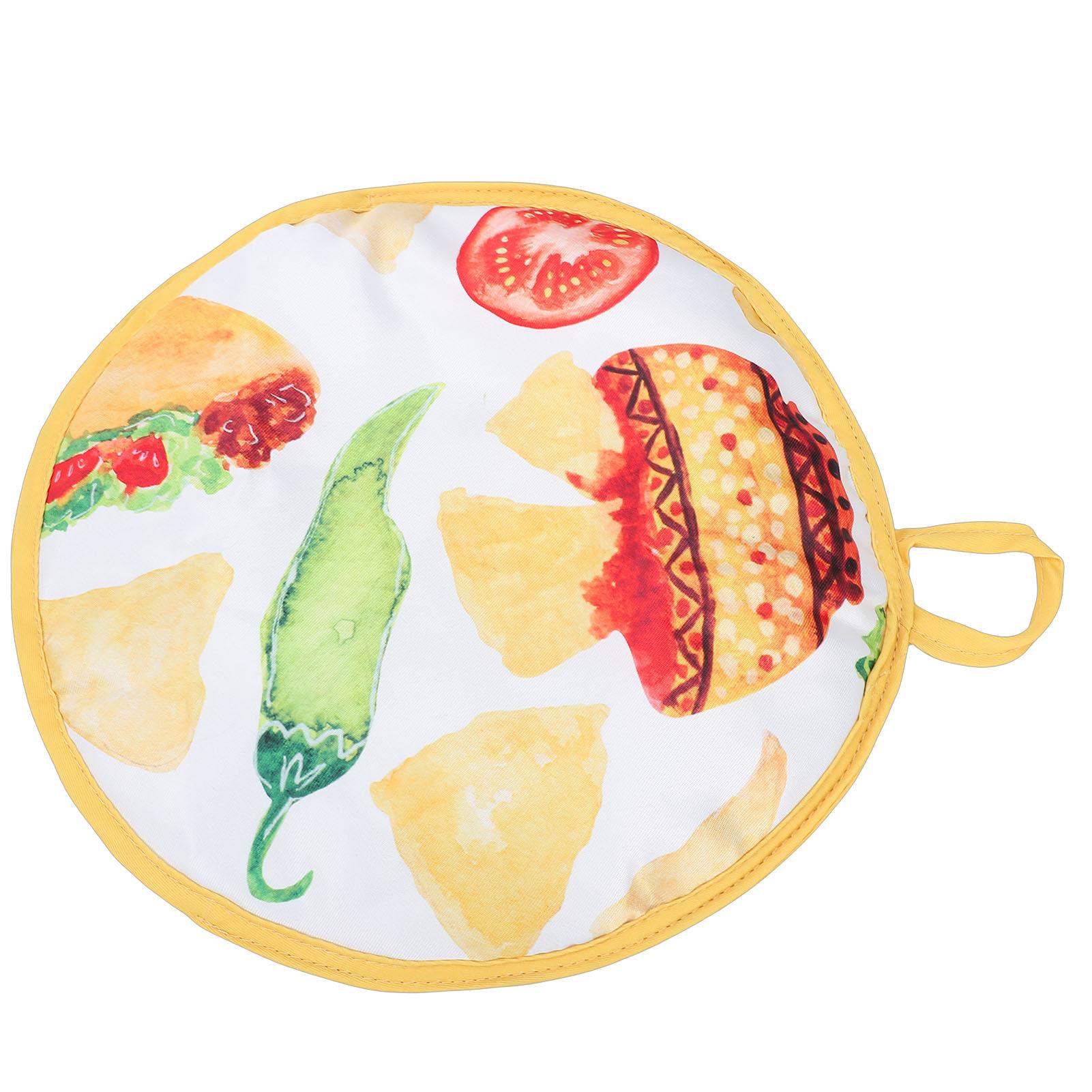 

11.8 Inch Tortilla Warmer Pouch PP Cotton Insulated Microwaveable Cloth Pouch Tortilla Holder for Tacos Naan Pizza Rolls