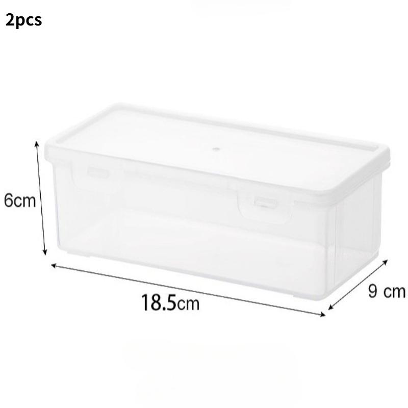 

1pc Storage Box Clear Plastic Lid Jewellery Ornaments Home Office Supplies Organizer Storage Container
