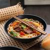 Melamine Ramen Bowl Pure Black Noodle Bowl Tableware Fruit Salad Bowl  Rice