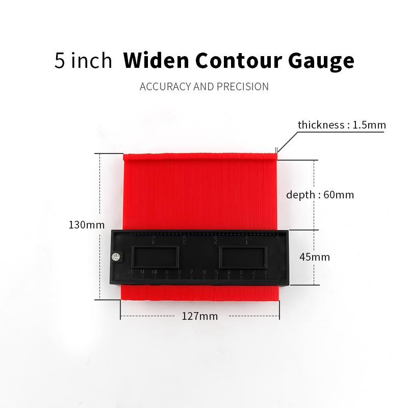 Locking Wider Contour Gauge 1Pcs Profile Tool Tiles Edge Shaping Wood Measure Ruler Laminate Wood Marking 5 6 10 20 Inch