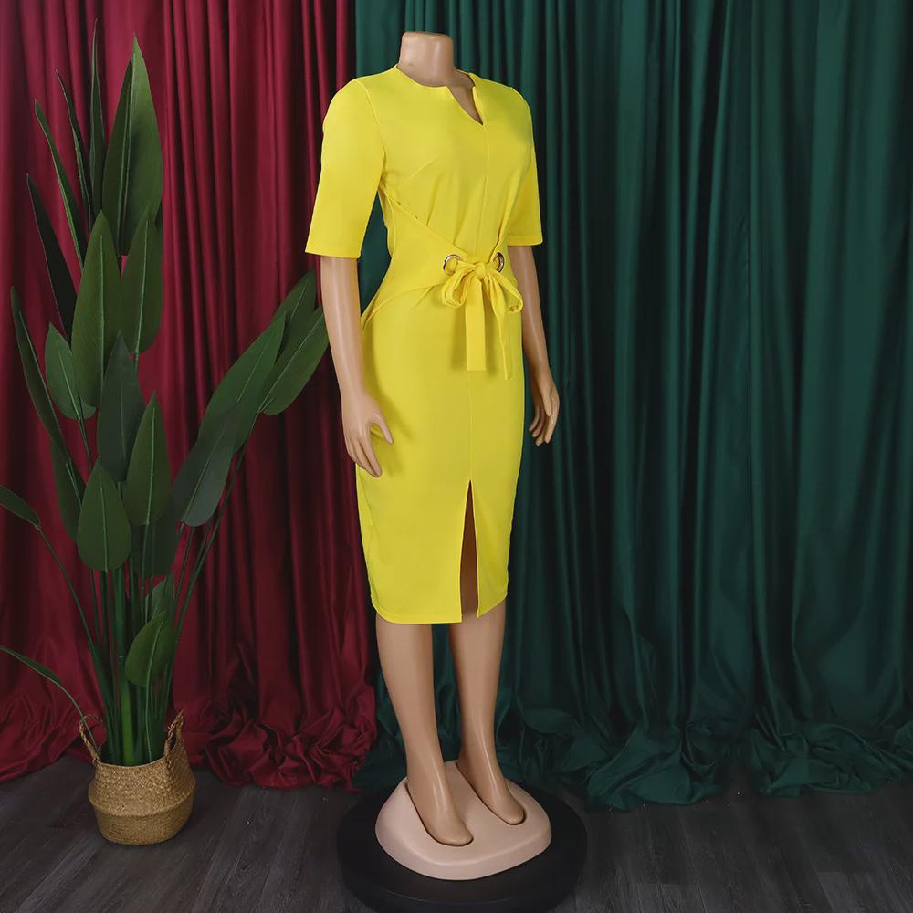 Automne 2024 Robe élégante à col en V et jupe crayon pour femmes