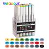 Finecolour EF101 160 Colors Alcohol Based Ink Calligraphy Marker Double-Headed Brush Art Markers for Drawing