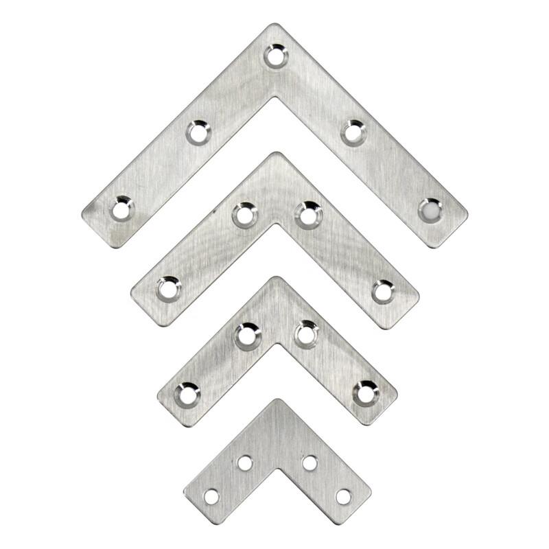 Stainless Steel L-Shape Corner Brackets (10-Pack)