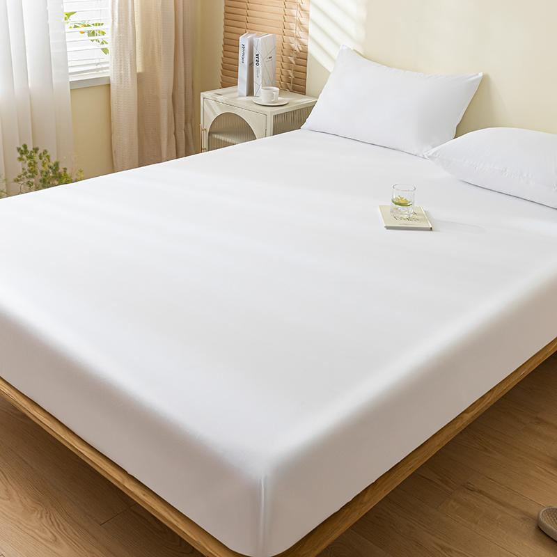 100% Waterproof Mattress Cover Fitted Bed Sheet with Elastic Band Anti-Slip Mattress Protector for Single Double Queen King Bed