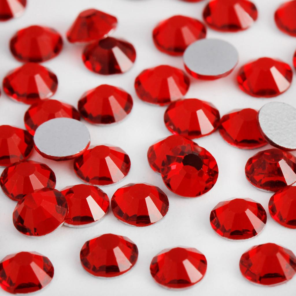 Flatback Loose Rhinestones Glass Glue on Eco-Friendly 12 Facets Bulk 1440pcs for Nail Art