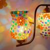 Classical Hanging Glass Mosaic Multi 3 Light Chandelier Pendants Ceiling Lamp (Wall Lamp- 2 Light Multi Mosaic O)
