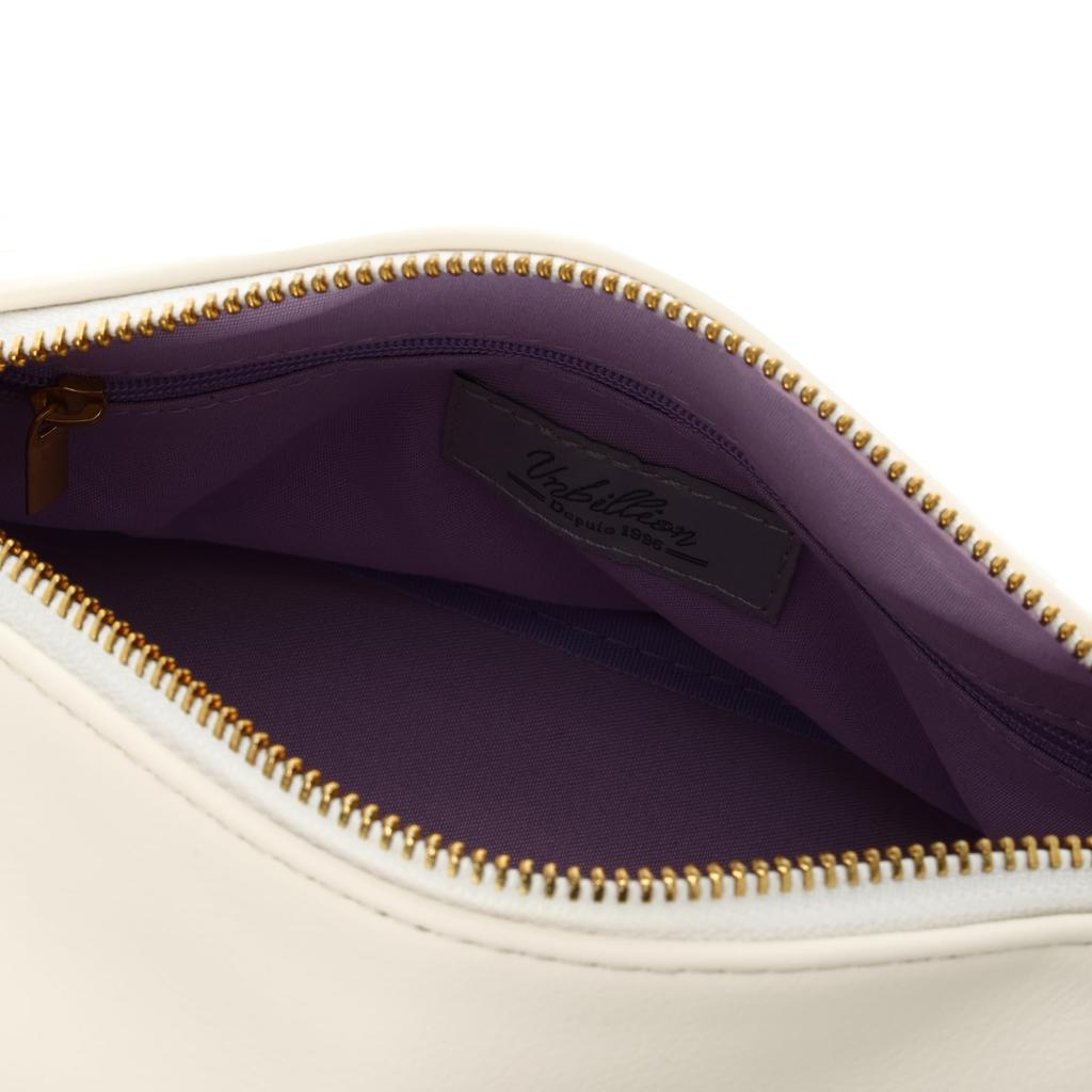 Synthetic leather horizontal shoulder bag