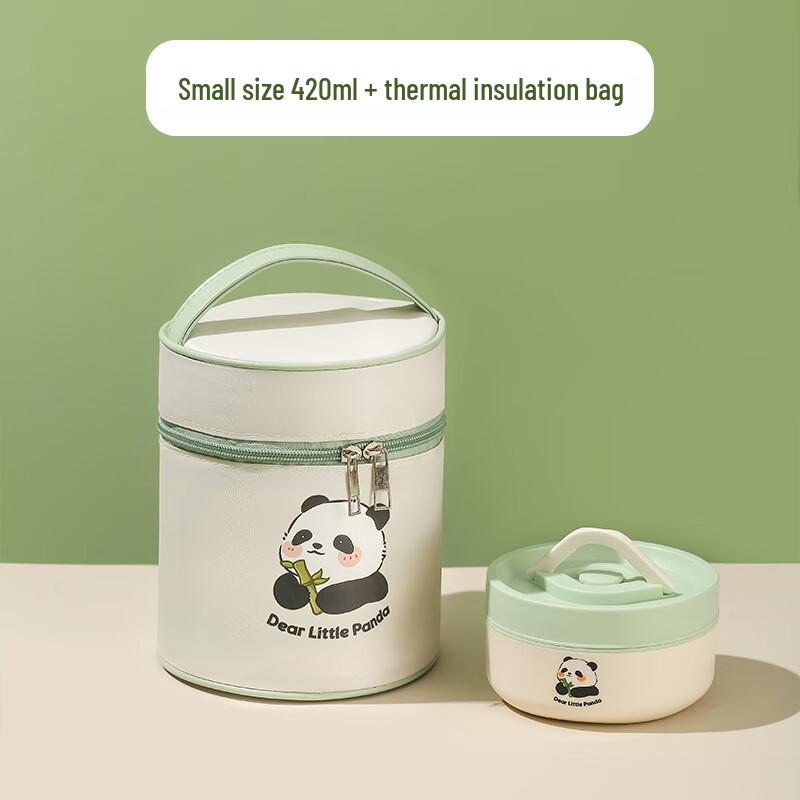 Jun Seventeen A1 304 Stainless Steel Insulated Lunch Box Small 420ml with Insulated Bag